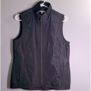 Fairway & Greene vest full zip front  black 100% polyester